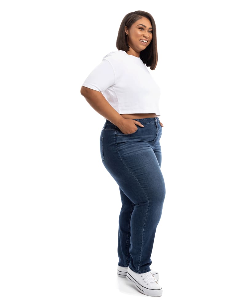 Britt Straight Mid Rise Jean Grayden